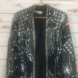 Judith Ann Creations Black Silk Cover Up